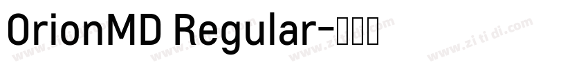 OrionMD Regular字体转换